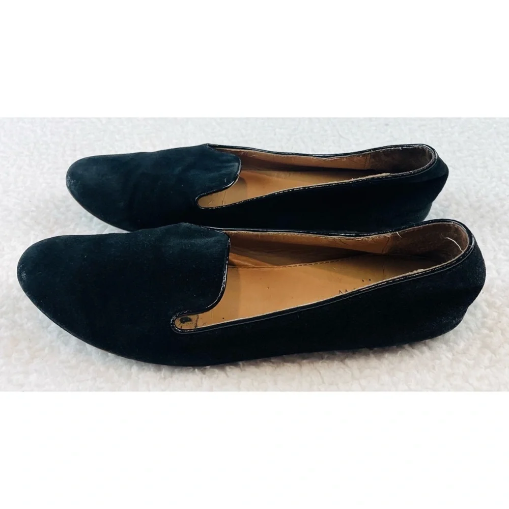 J. CREW • Black Suede Smoking Slippers, 8 - Picture 8 of 14